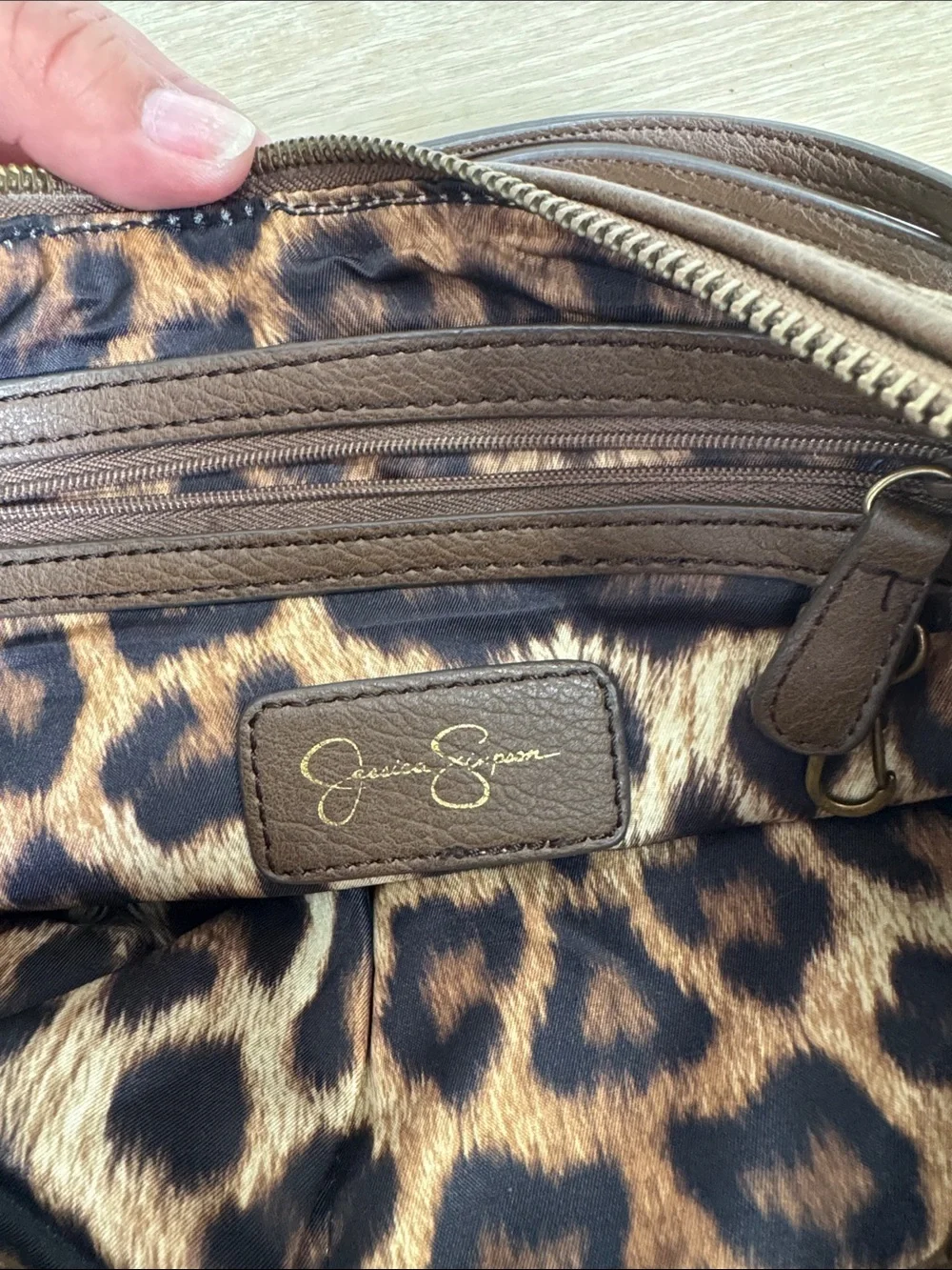 Jessica Simpson Brown Fringe Crossbody Bag